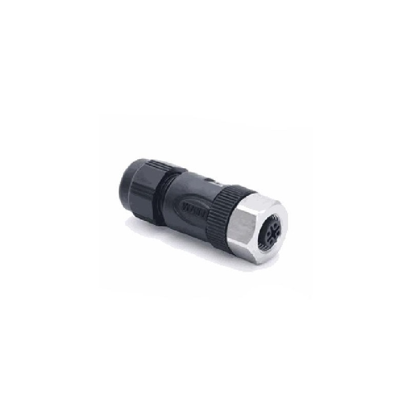 Connecteur femelle M12S, 5 pol., codage B IP67, 2A, non-blindé